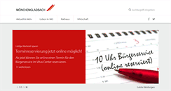 Desktop Screenshot of moenchengladbach.de
